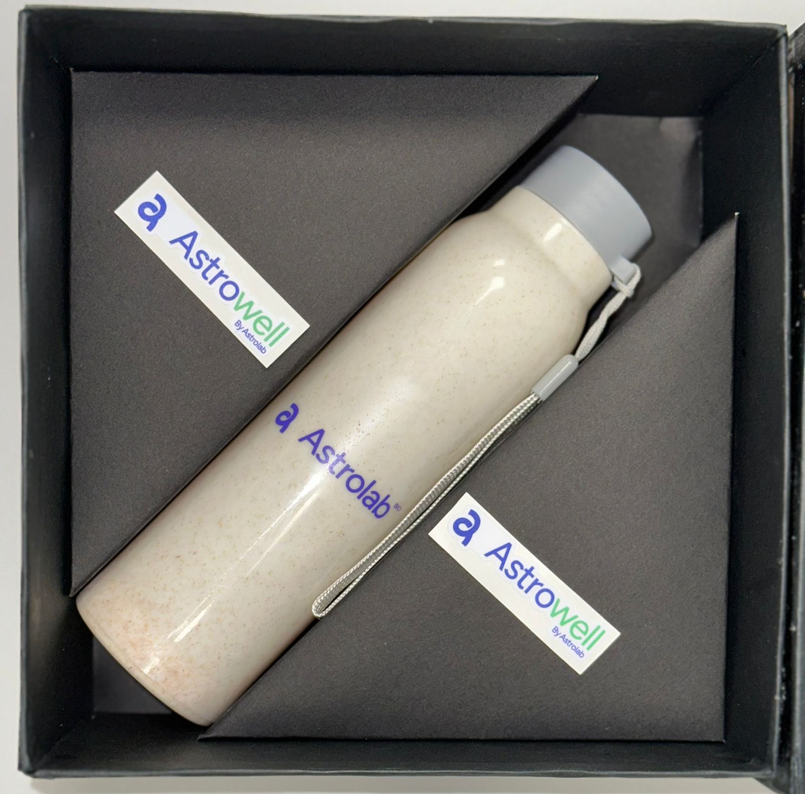 Kit Astrowell abierto con termo